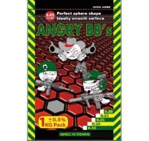 Шарики ANGRY BBs® 0,28 гр. (черные, 1кг. пакет) 